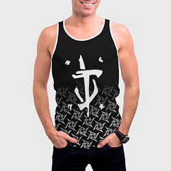 Майка-безрукавка мужская Doom ninja, цвет: 3D-белый — фото 2