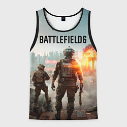 Майка-безрукавка мужская Солдаты из Battlefield 6, цвет: 3D-черный