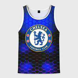 Мужская майка без рукавов Chelsea соты неоновые