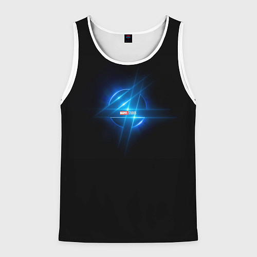 Мужская майка без рукавов Фантастическая 4-ка / 3D-Белый – фото 1