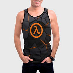 Майка-безрукавка мужская Half Life - armor, цвет: 3D-черный — фото 2