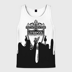Майка-безрукавка мужская Liverpool жидкие краски, цвет: 3D-белый