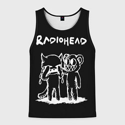 Мужская майка без рукавов Radiohead bear and minotaur