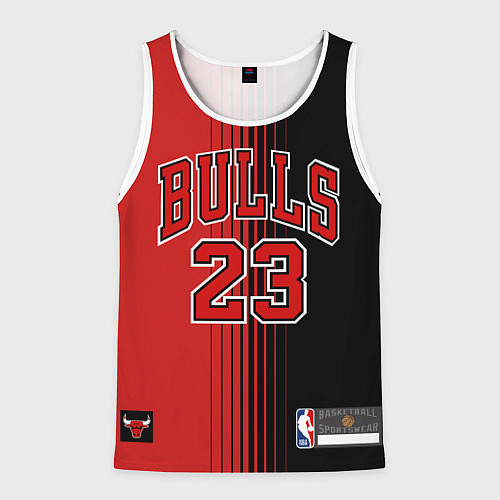 Мужская майка без рукавов NBA Bulls 23 Jordan / 3D-Белый – фото 1