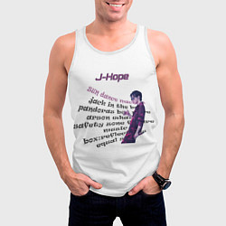 Майка-безрукавка мужская J-Hope - BTS, цвет: 3D-белый — фото 2