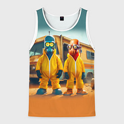 Мужская майка без рукавов Zoidberg and Bender - Breaking bad soap opera