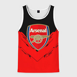Майка-безрукавка мужская Arsenal текстура краски, цвет: 3D-белый