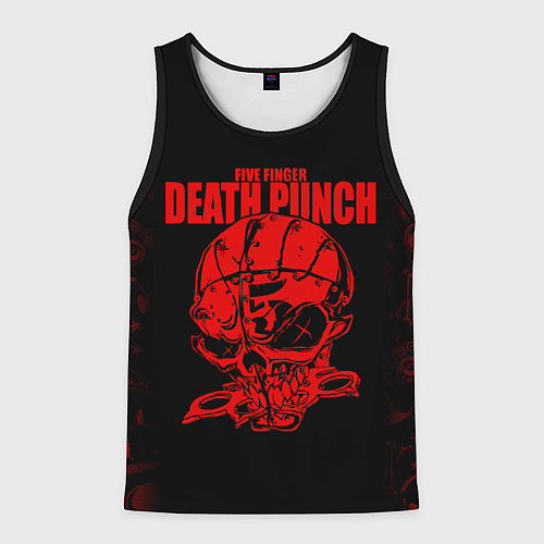 Мужская майка без рукавов Five Finger Death Punc / 3D-Черный – фото 1