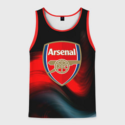 Майка-безрукавка мужская Арсенал абстракция аолна, цвет: 3D-красный