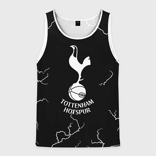 Мужская майка без рукавов Тоттенхэм Хотспур молнии / 3D-Белый – фото 1