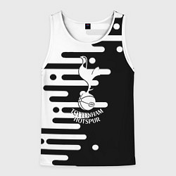 Майка-безрукавка мужская Тоттенхэм Хотспур геометрия, цвет: 3D-белый