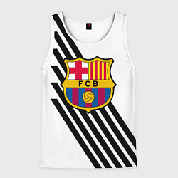 Мужская майка без рукавов Barcelona черно белые полосы
