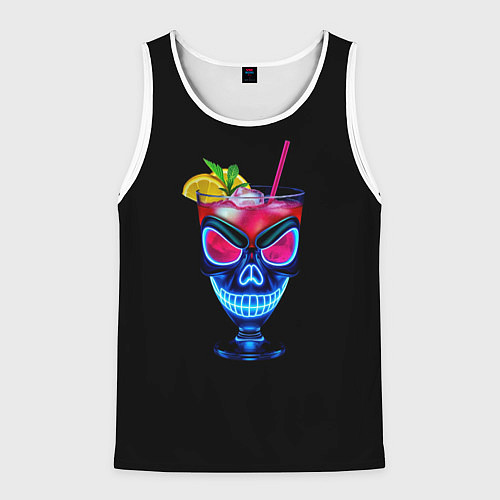 Мужская майка без рукавов Cocktail / 3D-Белый – фото 1