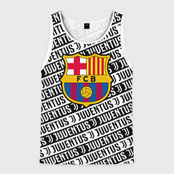 Мужская майка без рукавов Барселона х Ювентус паттерн