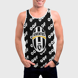 Майка-безрукавка мужская Juventus off pattern, цвет: 3D-белый — фото 2