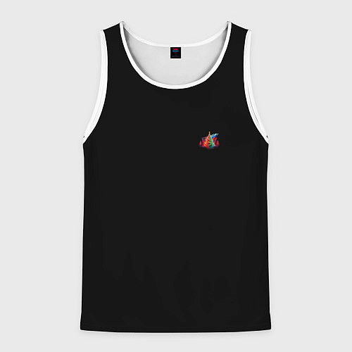 Мужская майка без рукавов Ёлочные чудеса / 3D-Белый – фото 1