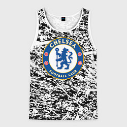 Мужская майка без рукавов Челси штрихи красок