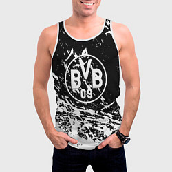 Майка-безрукавка мужская Borussia белые краски, цвет: 3D-белый — фото 2