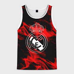 Мужская майка без рукавов Real Madrid красный огонь