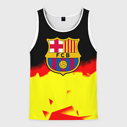 Мужская майка без рукавов Borussia абстракция золото геометрия