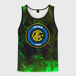 Мужская майка без рукавов Интер кислотный огонь