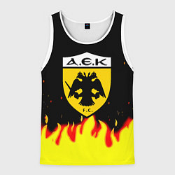 Мужская майка без рукавов AEK огненные краски