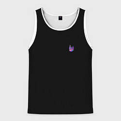 Майка-безрукавка мужская Neon forest, цвет: 3D-белый