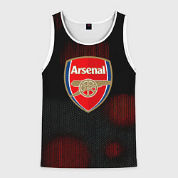 Майка-безрукавка мужская Арсенал абстракция штрихи, цвет: 3D-белый