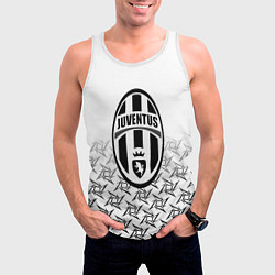 Майка-безрукавка мужская Ювентус паттерн ниндзя, цвет: 3D-белый — фото 2