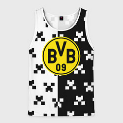 Мужская майка без рукавов Borussia pattern minecraft