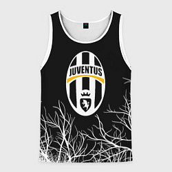 Мужская майка без рукавов Ювентус деревья белые