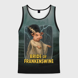 Мужская майка без рукавов Франкенштейн свинья невеста