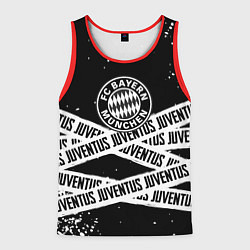 Майка-безрукавка мужская Бавария Мюнхен x Ювентус, цвет: 3D-красный