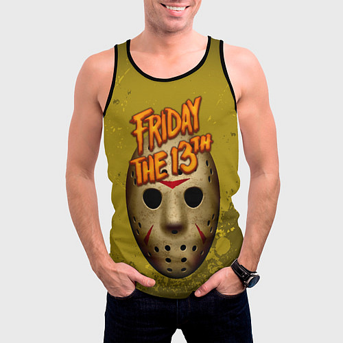 Мужская майка без рукавов Джейсон Вурхиз / 3D-Черный – фото 3