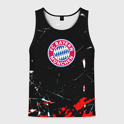 Майка-безрукавка мужская Бавария Мюнхен штрихи красок, цвет: 3D-черный
