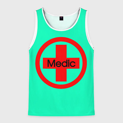 Мужская майка без рукавов Medic / 3D-Белый – фото 1