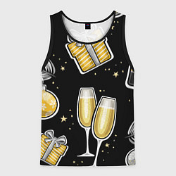 Мужская майка без рукавов Новогодний вайб