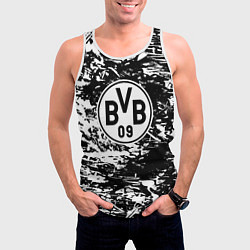 Майка-безрукавка мужская Боруссиа белые краски, цвет: 3D-белый — фото 2