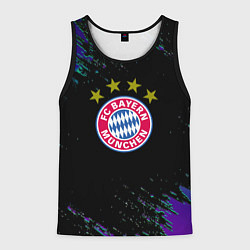 Мужская майка без рукавов Бавария Мюнхен краски текстура