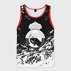 Мужская майка без рукавов Реал Мадрид краски текстура