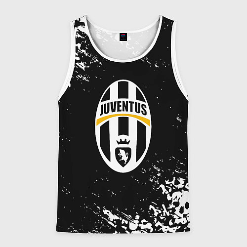 Мужская майка без рукавов Ювентус черепа краски / 3D-Белый – фото 1
