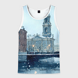 Мужская майка без рукавов Зимний Питер