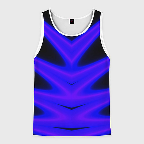 Мужская майка без рукавов Color neon blue / 3D-Белый – фото 1