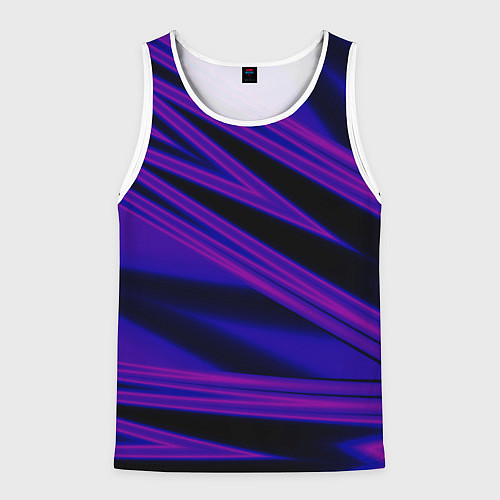 Мужская майка без рукавов Color multi-colored neon / 3D-Белый – фото 1