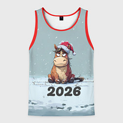 Мужская майка без рукавов Уставшая лошадка 2026