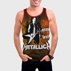 Майка-безрукавка мужская Metallica: James Hetfield, цвет: 3D-красный — фото 2