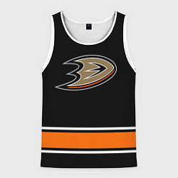 Майка-безрукавка мужская Anaheim Ducks Selanne, цвет: 3D-белый