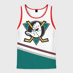 Майка-безрукавка мужская Anaheim Ducks Selanne, цвет: 3D-красный