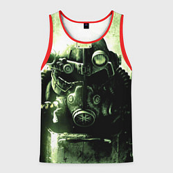 Майка-безрукавка мужская Fallout Robot, цвет: 3D-красный