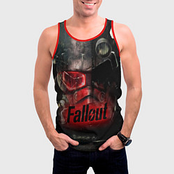 Майка-безрукавка мужская Fallout Red, цвет: 3D-красный — фото 2
